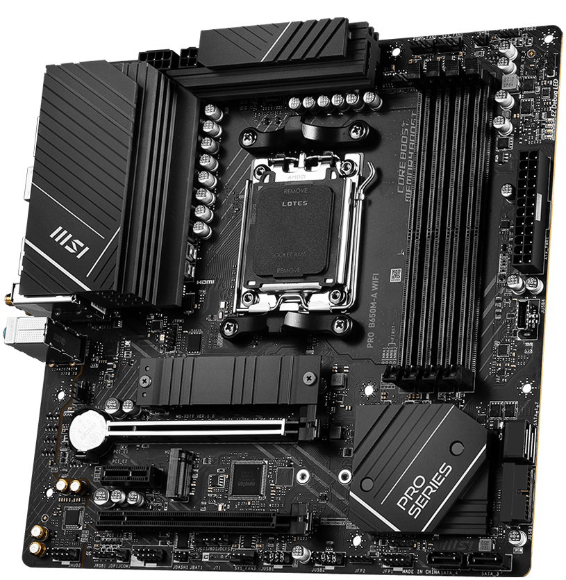 MSI PRO B650M-A WiFi motherboard for budget gaming builds